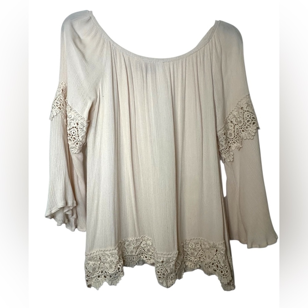 Lace Trim Women's Top